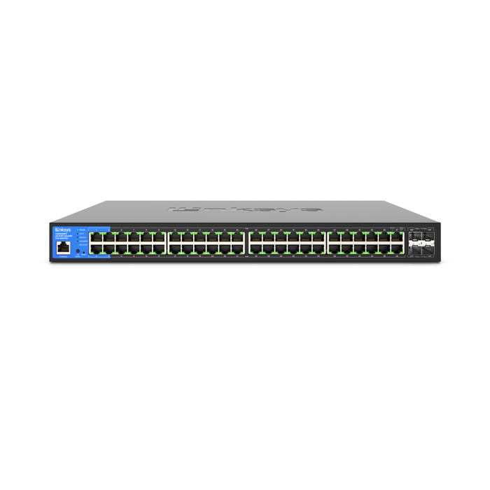 Linksys LGS352MPC 48-port Managed Poe Ge Switch 4, 10g Sfp 740w TAA