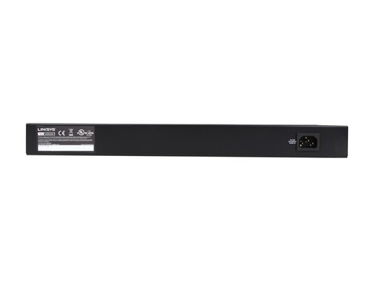 Linksys Business LGS124 24-Port Rackmount Gigabit Ethernet Unmanaged Network Switch