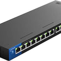 Linksys LGS116: 16-Port Business Desktop Gigabit Ethernet Unmanaged Switch, Computer Network, Wired Connection Speed up to 1,000 Mbps