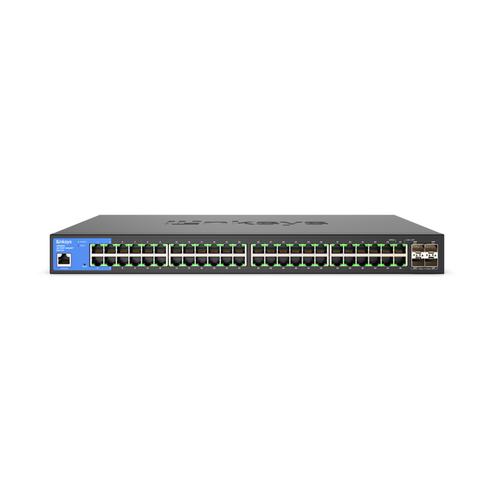 LINKSYS 48-Port Managed Gigabit Ethernet Switch with 4 10G SFP+ Uplinks LGS352C